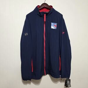 New York Rangers Fanatics NHL Pro Full Zip Up Hockey Jacket Men's Size 2XL New